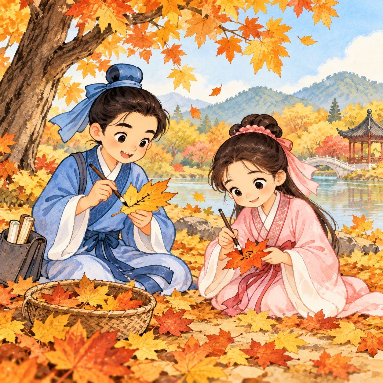 秋季圖卡